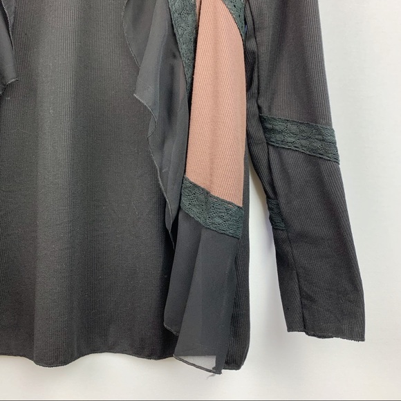 Panilli Open Front Lace & Ruffle Cardigan - Picture 4 of 8